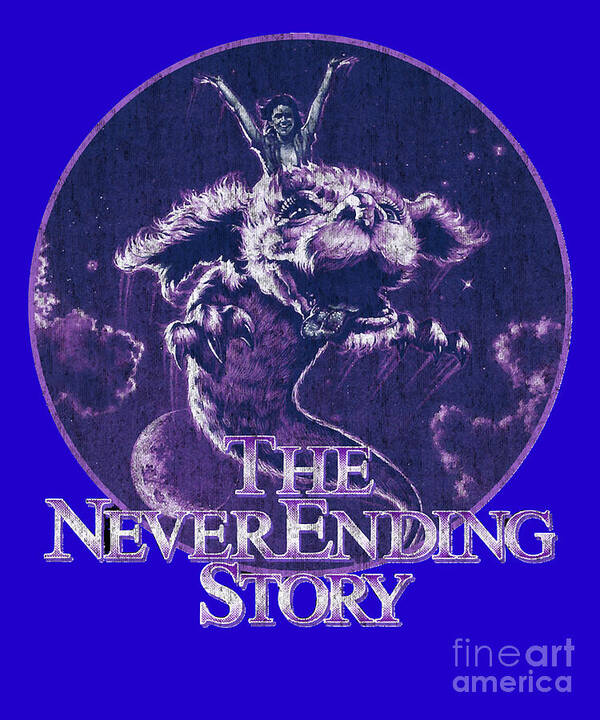 Neverending Story Art Print featuring the digital art Music Vintage The Neverending Story Gift Music Fans by Mizorey Tee