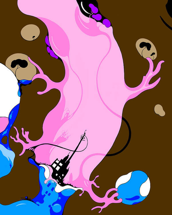 Salamander Art Print featuring the digital art Mutant Sally by Craig Tilley