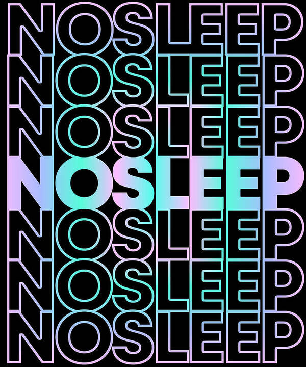 Retro Art Print featuring the digital art No Sleep Rave Festival EDM by Flippin Sweet Gear