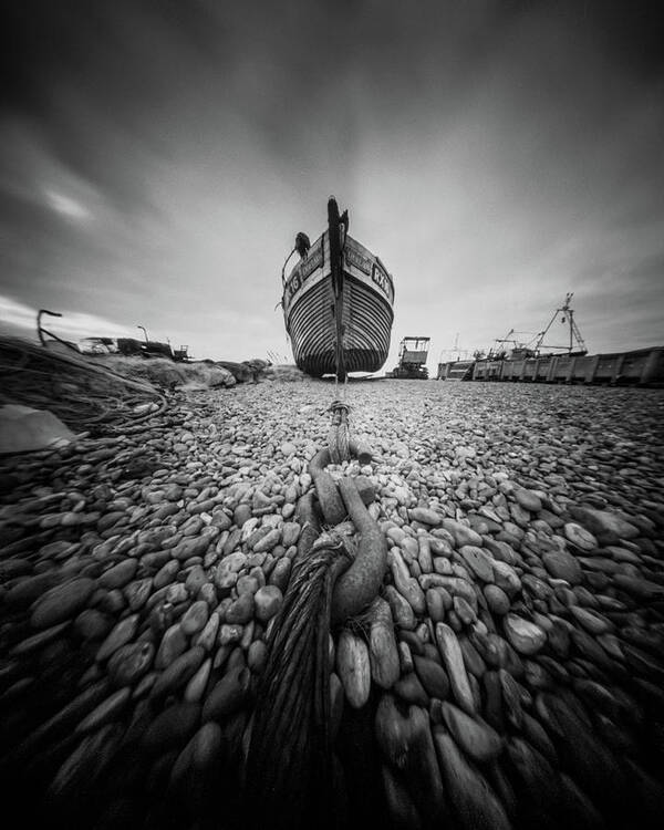  Art Print featuring the photograph Our Lady Fishing Boat, Hasting, Sussex. by Will Gudgeon