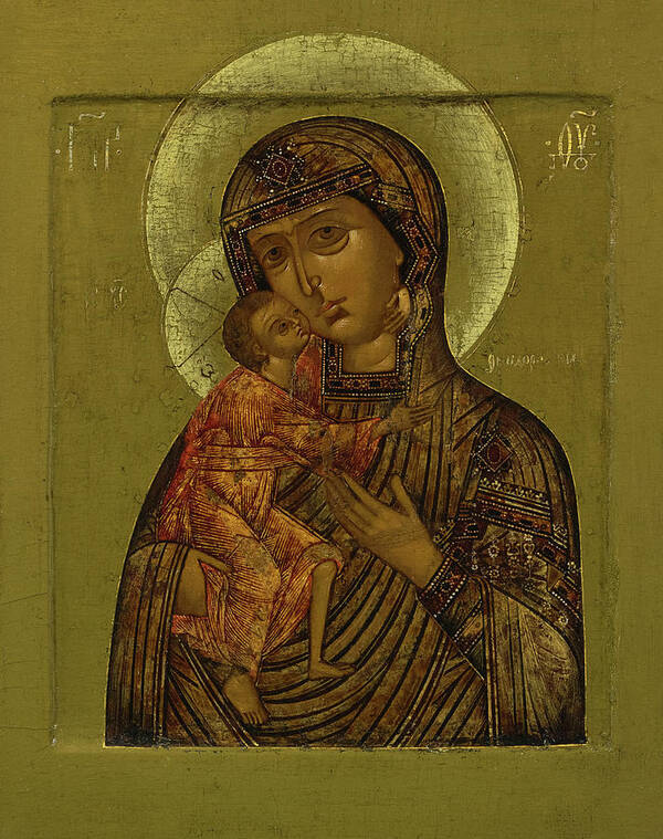 Feodorovskaya Icon Art Print featuring the painting Our Lady of Saint Theodore by Icon