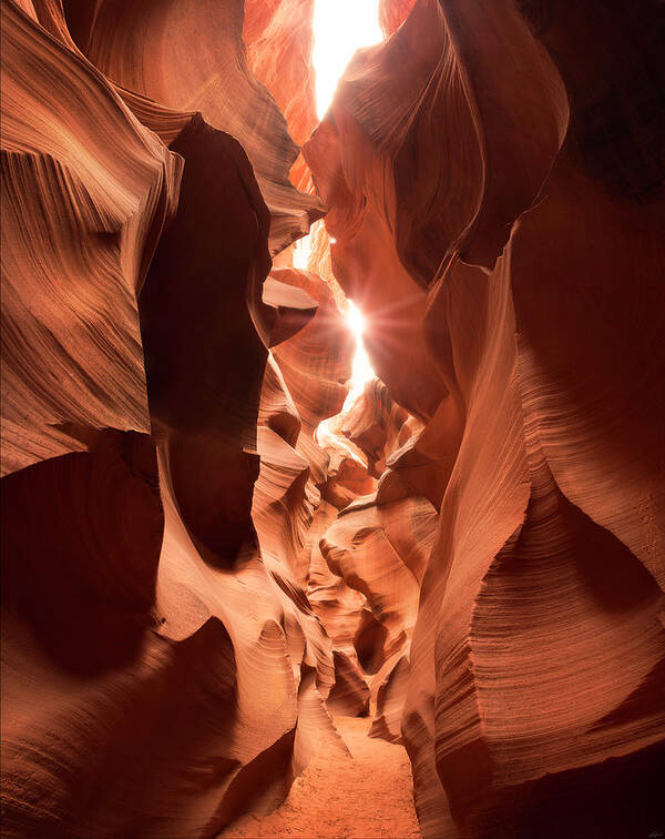 Antelope Canyon Art Print featuring the photograph Passage At Antelope Canyon by Owen Weber