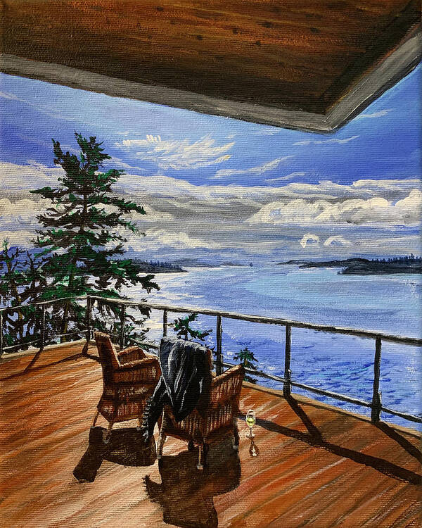 Pender Art Print featuring the painting Pender Island by Scott Dewis