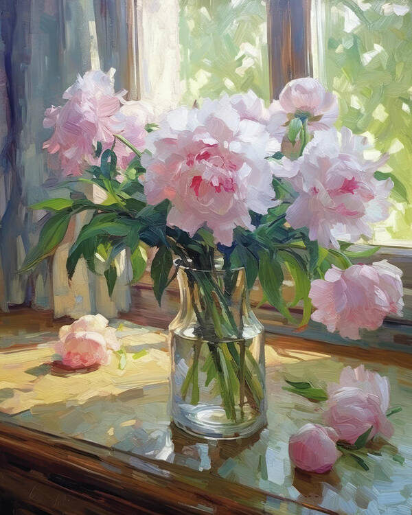  Pink Peonies by Jeff Stanford