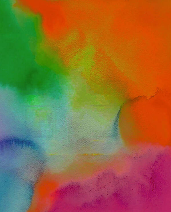 Abstract Art Print featuring the photograph Rainbow Shubert by Abbie Loyd Kern