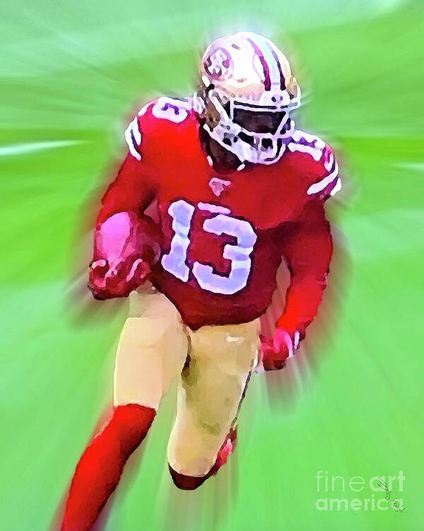 49ers Art Print featuring the photograph Richie James by Billy Knight