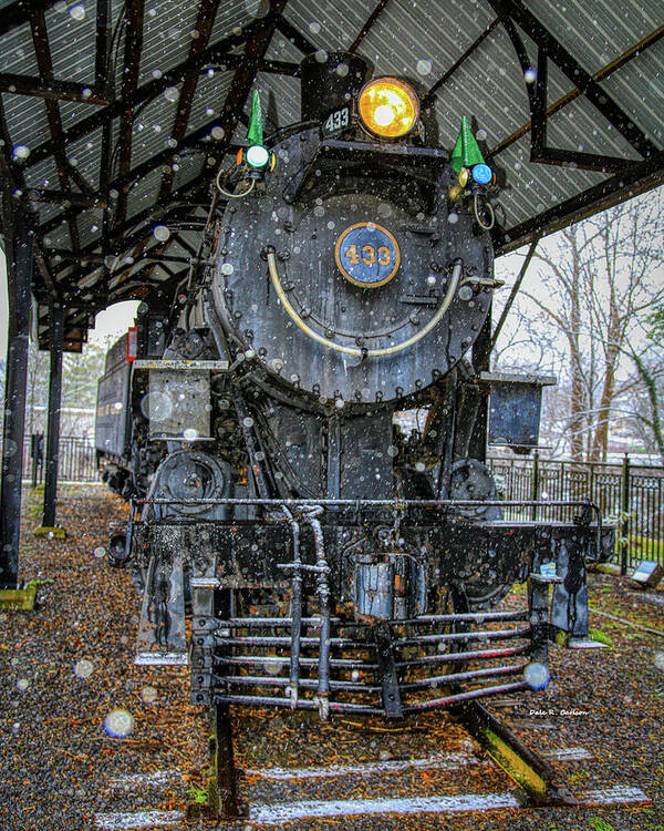 Train Art Print featuring the photograph Riding the Storm Out by Dale R Carlson
