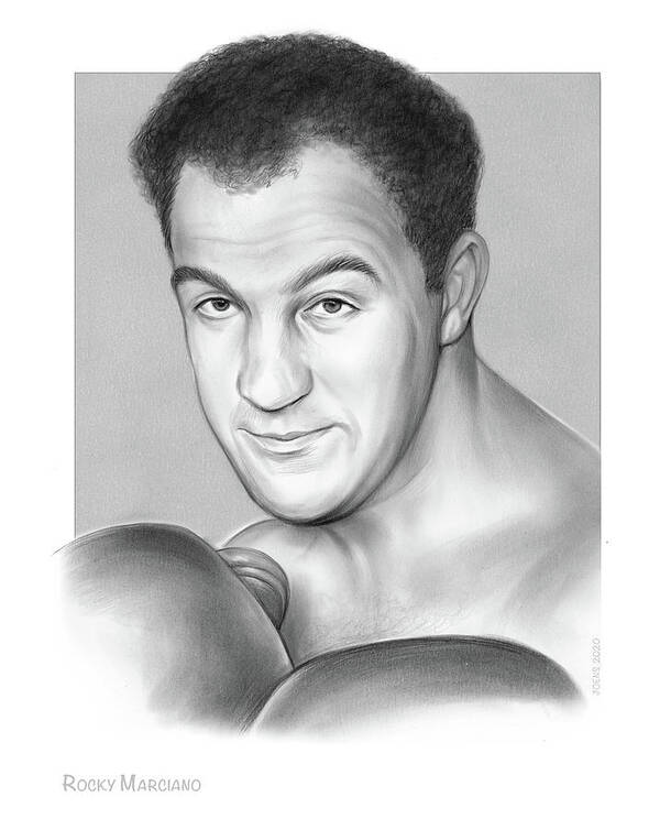 Rocky Marciano Art Print featuring the photograph Rocky by Greg Joens