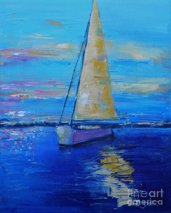 Sail Art Print featuring the painting Sail Away With Me by Dan Campbell