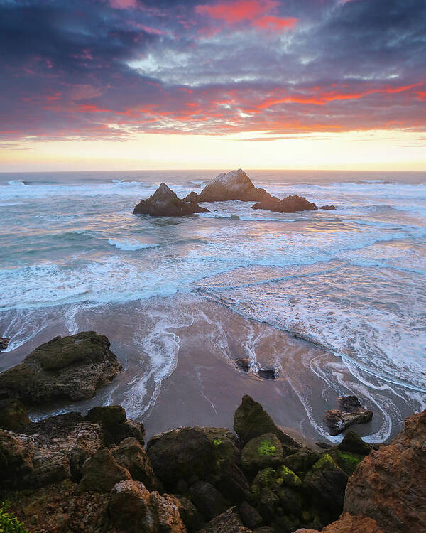  Art Print featuring the photograph Seal Rock Bliss by Louis Raphael