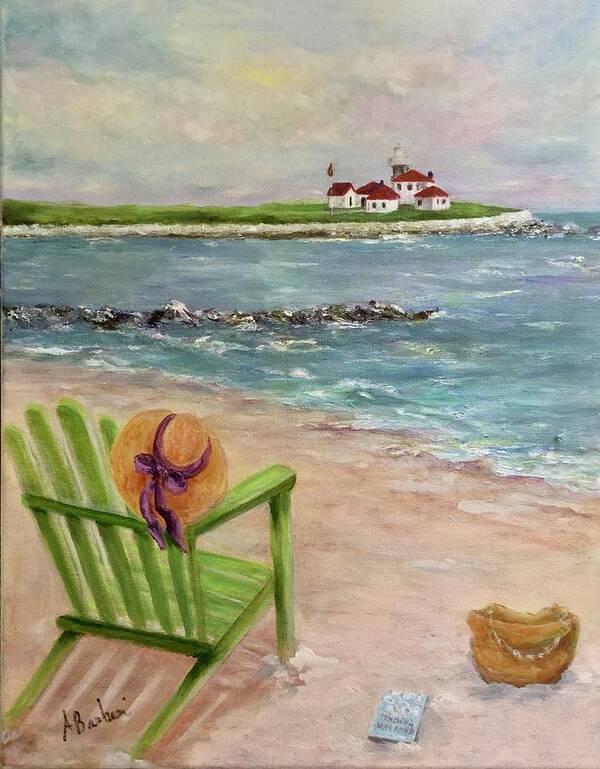 Rhode Island Paintings Art Print featuring the painting Serenity by Anne Barberi