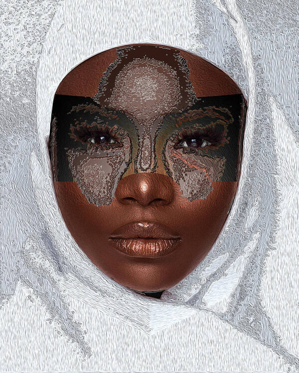 Shades Collection 1 Art Print featuring the digital art Shades of Me 4 by Aldane Wynter