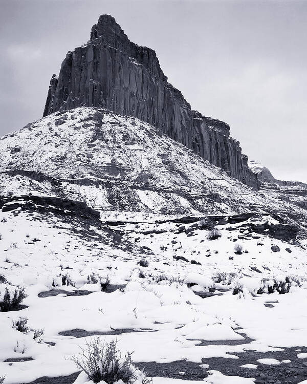 Utah Art Print featuring the photograph Ship in Snow-V by Tom Daniel