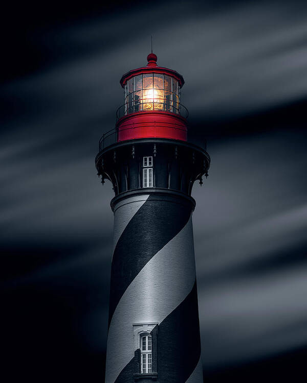 Lighthouse Art Print featuring the photograph St. Augustine Light #3 by Bryan Williams