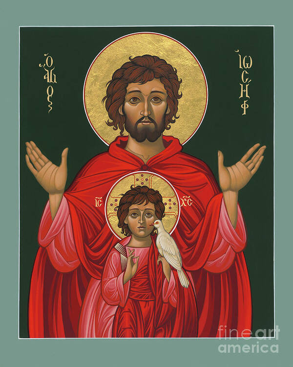 St. Joseph Shadow Of The Father Art Print featuring the painting St. Joseph Shadow of the Father 039 by William Hart McNichols