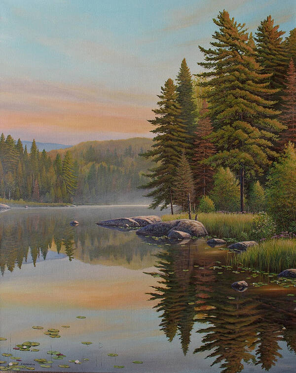 Canadian Art Print featuring the painting Summer Dreams by Jake Vandenbrink