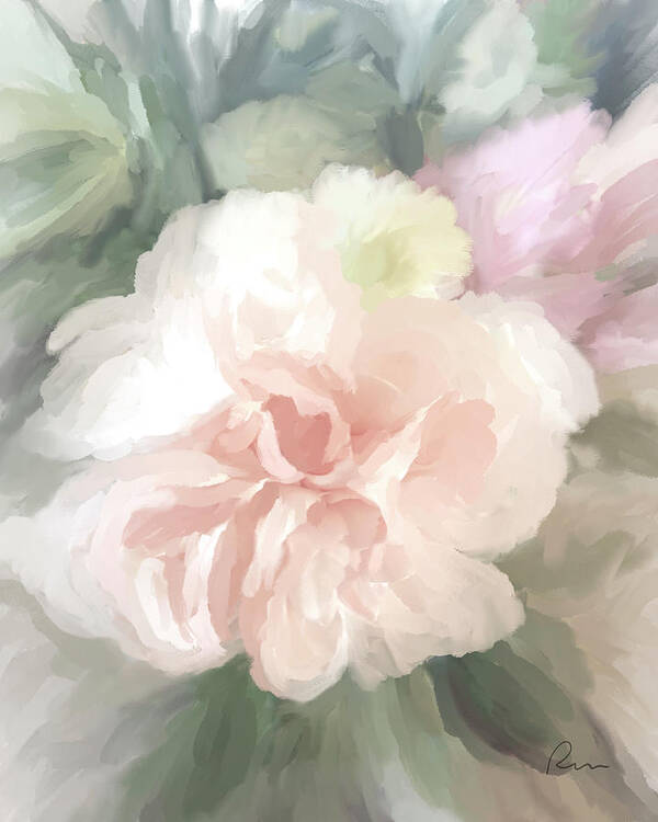 Flowers Art Print featuring the digital art Summertime Blooms 04-Ramona Murdock Art by Ramona Murdock
