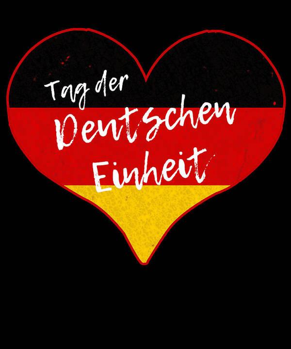 Funny Art Print featuring the digital art Tag der Deutschen Einheit by Flippin Sweet Gear