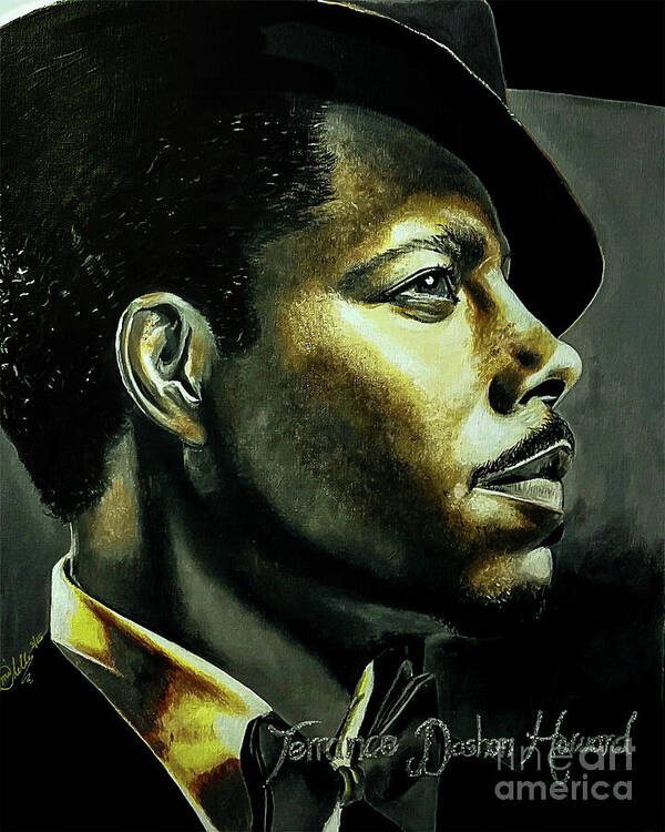 Man Art Print featuring the painting Terrence D. Howard by Michelle Brantley