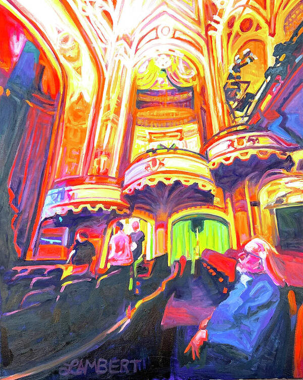Theatre Art Print featuring the painting The Orpheum 2 by Bonnie Lambert