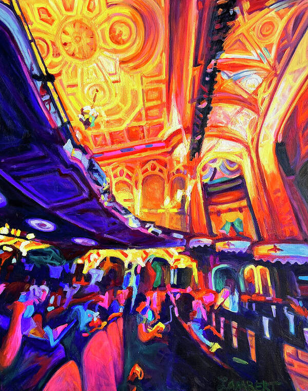 Theatre Art Print featuring the painting The Orpheum by Bonnie Lambert