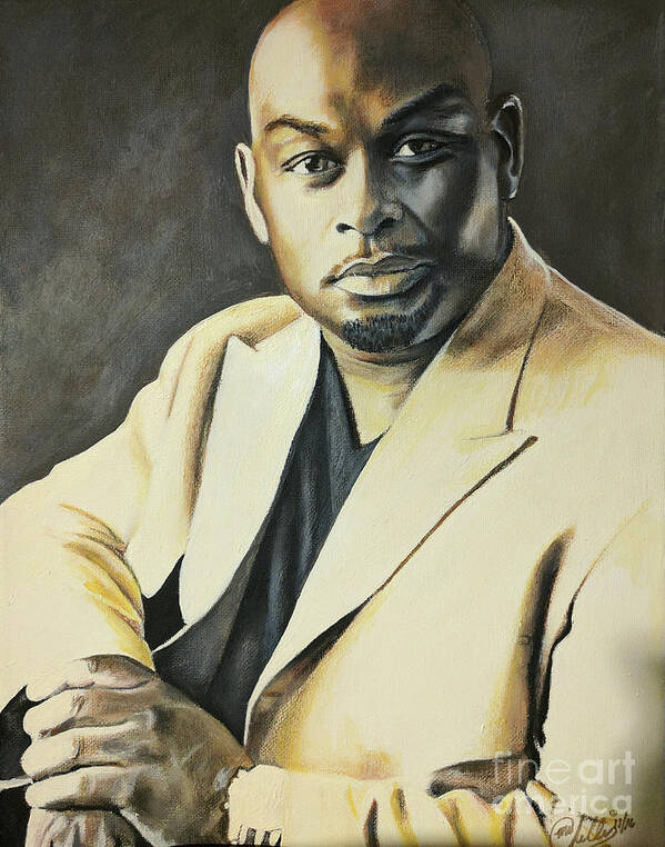 Portrait Art Print featuring the painting Thomas Mykal Ford by Michelle Brantley