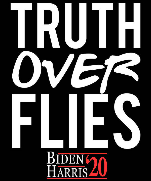 Cool Art Print featuring the digital art Truth Over Flies Biden Harris 2020 by Flippin Sweet Gear