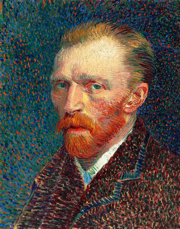 Vincent Art Print featuring the painting Vincent Van Gogh Self Portrait 1887 by Vincent Van Gogh