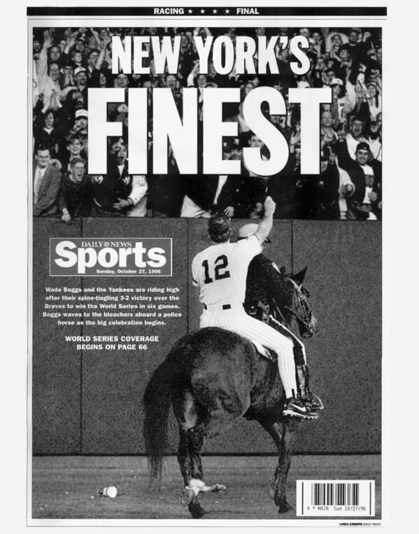 Horse Art Print featuring the photograph Wade Boggs by New York Daily News Archive