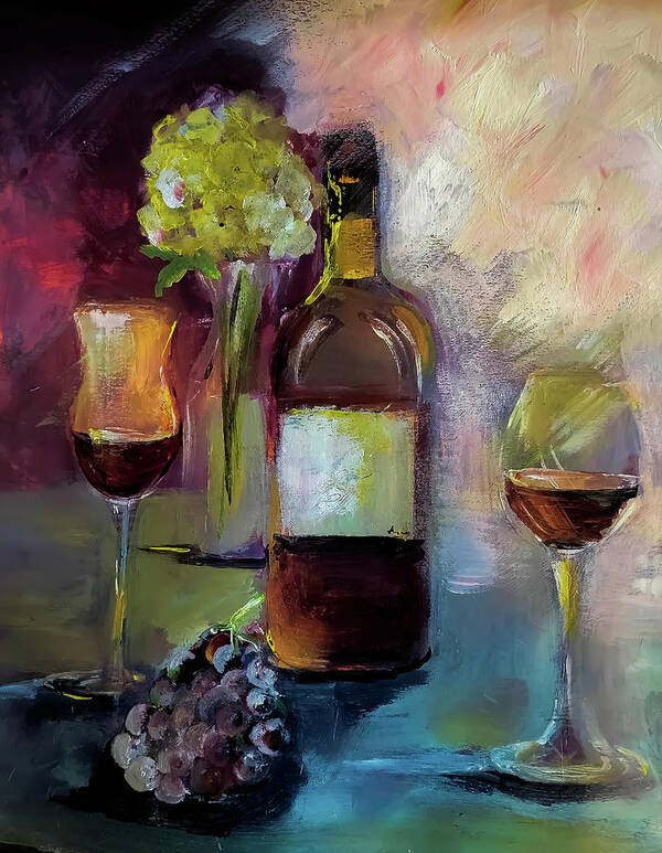 Season Art Print featuring the painting Warm Welcome To The Season Of Drinking by Lisa Kaiser