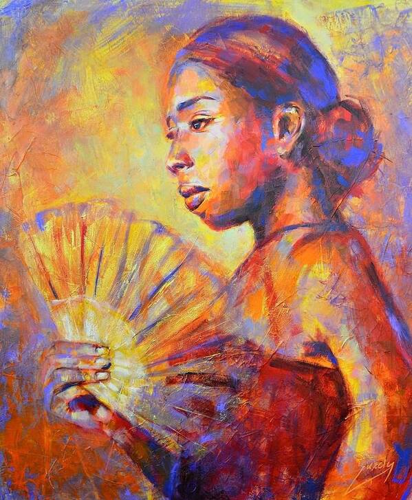  Art Print featuring the painting Who I Am by Luzdy Rivera