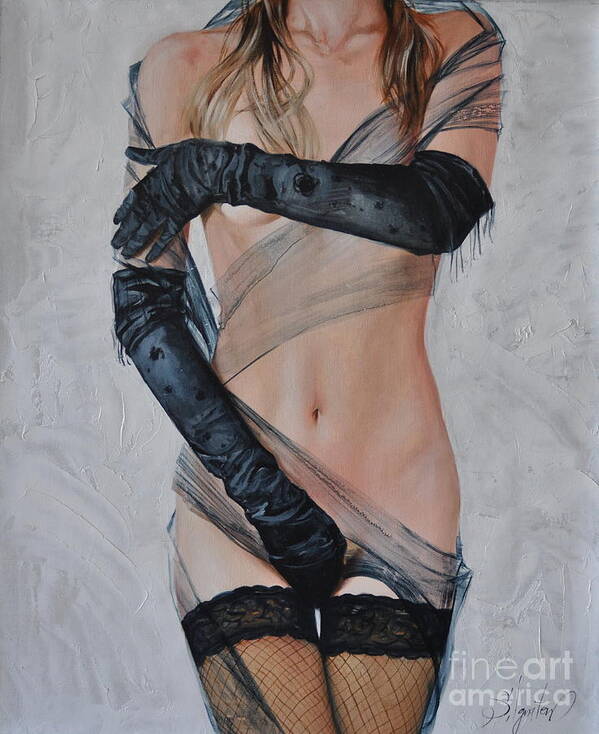 Ignatenko Art Print featuring the painting Without nudity by Sergey Ignatenko