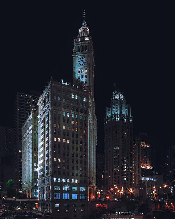 Chicago Art Print featuring the photograph Wrigley Building II by Nisah Cheatham