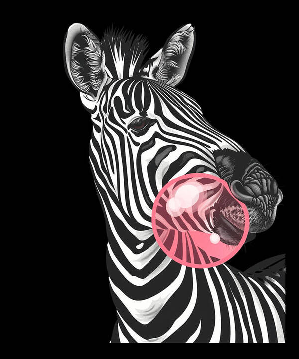 Animal Art Print featuring the digital art Zebra Volunteer Programs by Lotus-Leafal