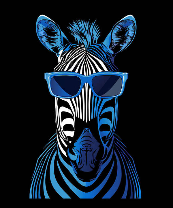Animal Art Print featuring the digital art Zebra Zoos Importance by Lotus-Leafal