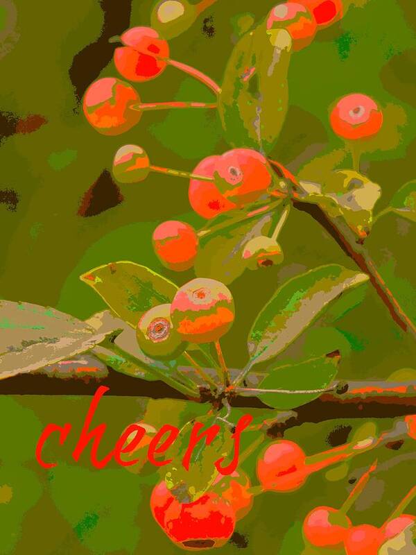 Berries Art Print featuring the digital art # Cheers by Tg Devore