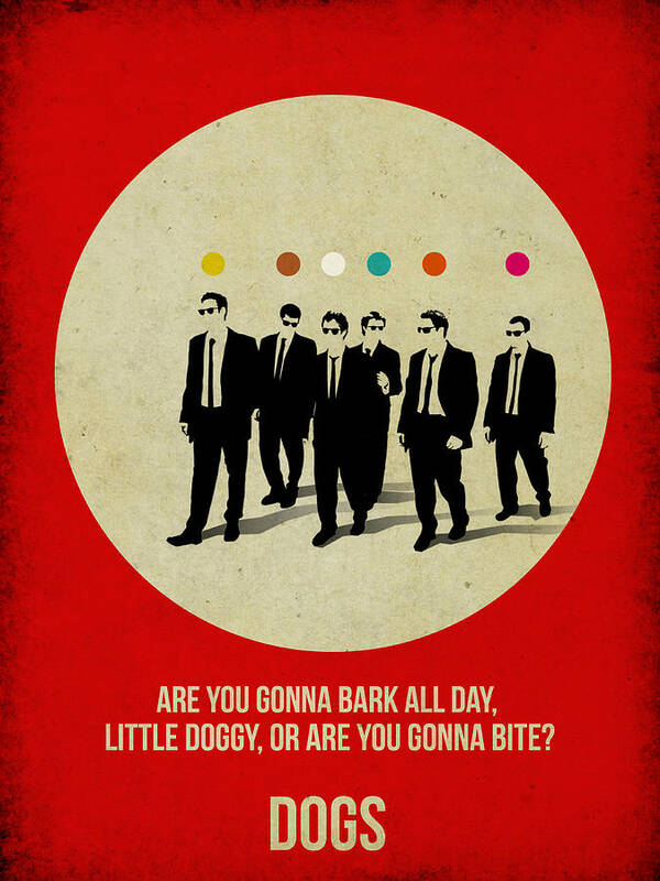  Art Print featuring the painting Reservoir Dogs Poster by Naxart Studio