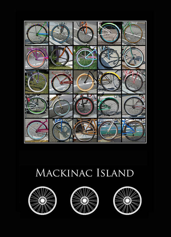 Bikes Art Print featuring the photograph Bicycles of Mackinac Island #1 by Jackson Pearson