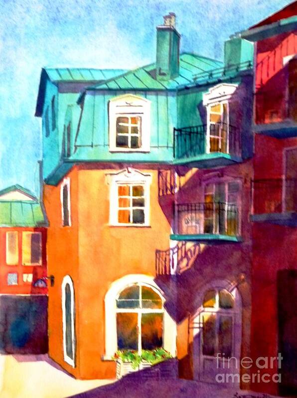 Tremblaunt Art Print featuring the painting Colourful Tremblaunt #1 by Betty M M Wong