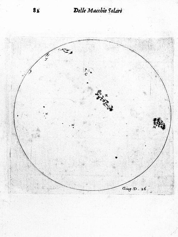 Galileo Art Print featuring the photograph Galileo's Observation Of Sunspots #1 by Universal History Archive/uig