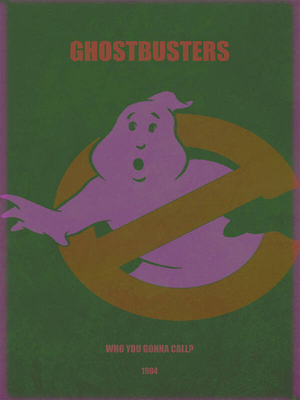 Ghostbusters Art Print featuring the digital art Ghostbusters Movie Poster #1 by Brian Reaves