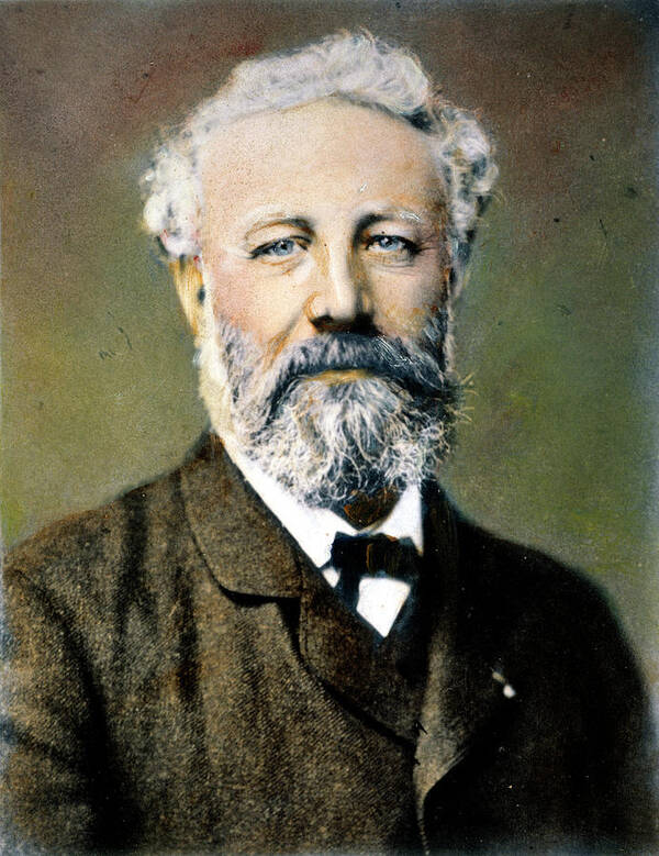 19th Century Art Print featuring the photograph Jules Verne (1828-1905) #1 by Granger