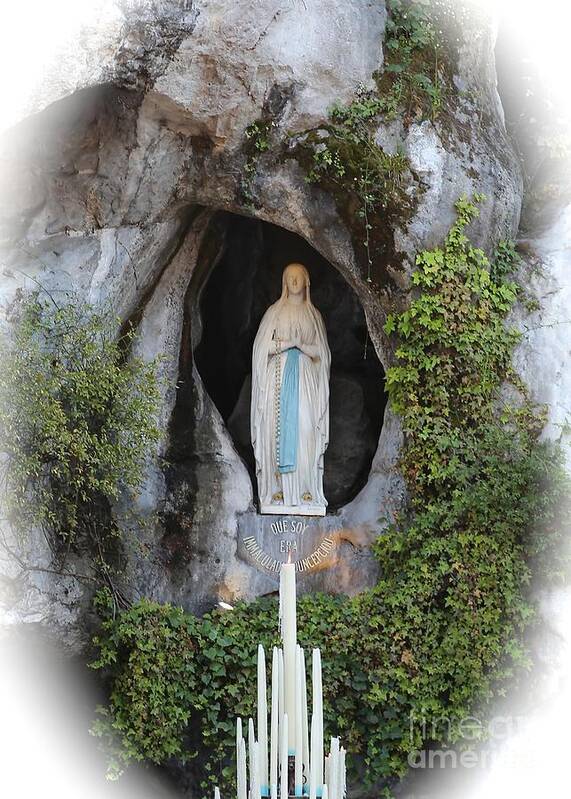 Lourdes Art Print featuring the photograph Our Lady of Lourdes Grotto by Carol Groenen