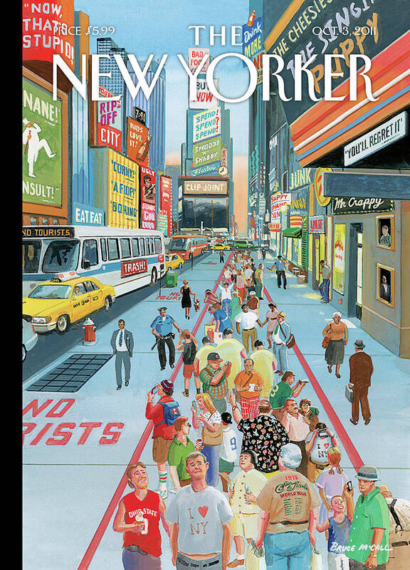 Times Square Art Print featuring the painting It's a Helluva Town by Bruce McCall
