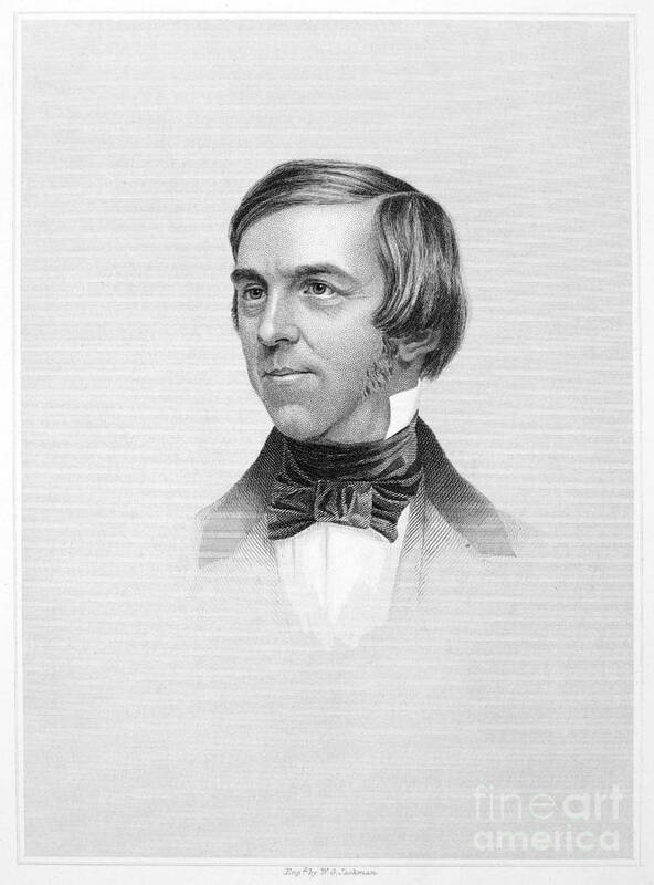 19th Century Art Print featuring the photograph Oliver Wendell Holmes #10 by Granger