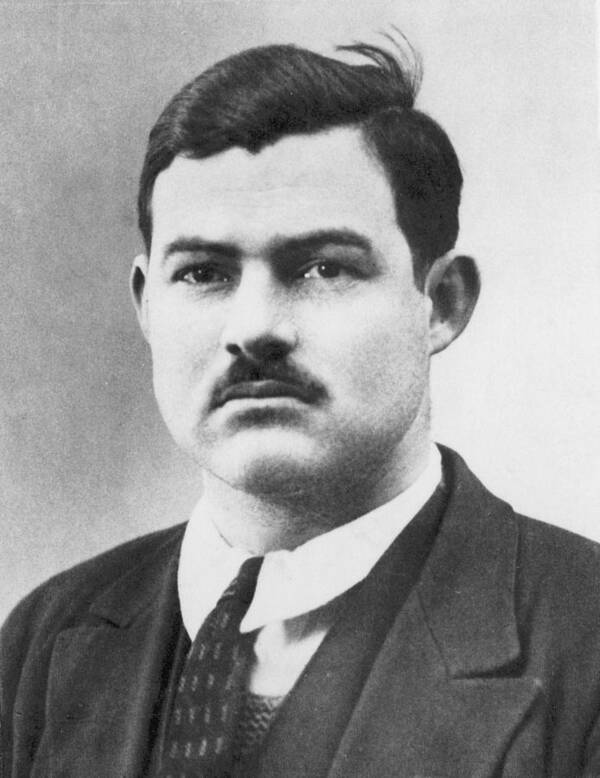 1924 Art Print featuring the photograph Ernest Hemingway (1899-1961) #12 by Granger