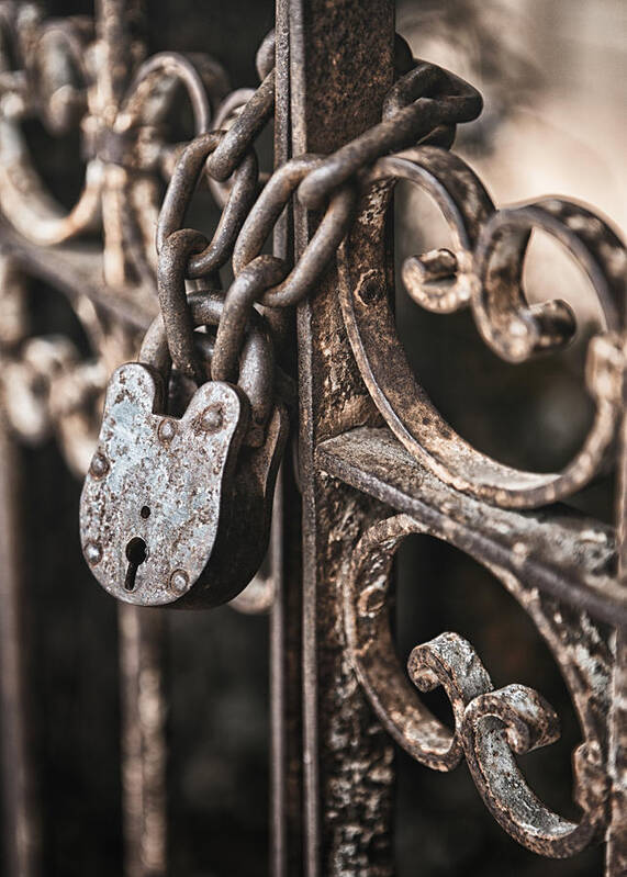 Lock Art Print featuring the photograph Keyless by Caitlyn Grasso