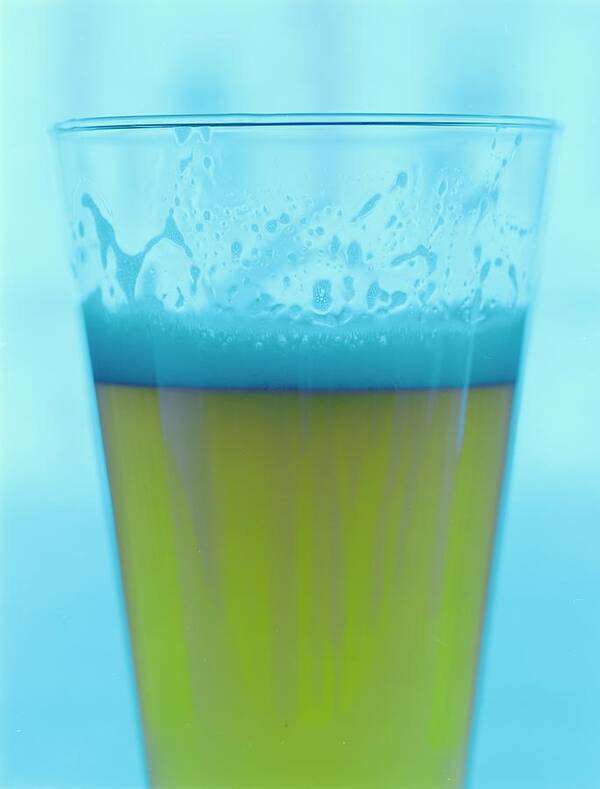 Beverage Art Print featuring the photograph A Glass Of Beer #3 by Romulo Yanes