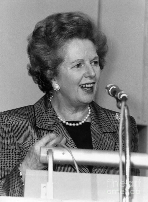 Margaret Art Print featuring the photograph Margaret Thatcher #3 by David Fowler