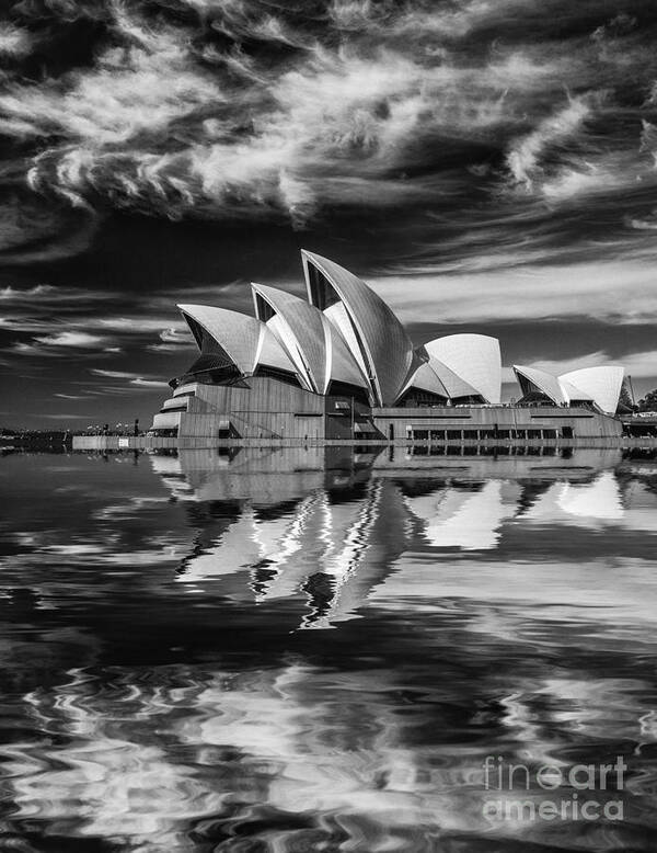 Sydney Opera House Art Print featuring the photograph Sydney Opera House abstract by Sheila Smart Fine Art Photography